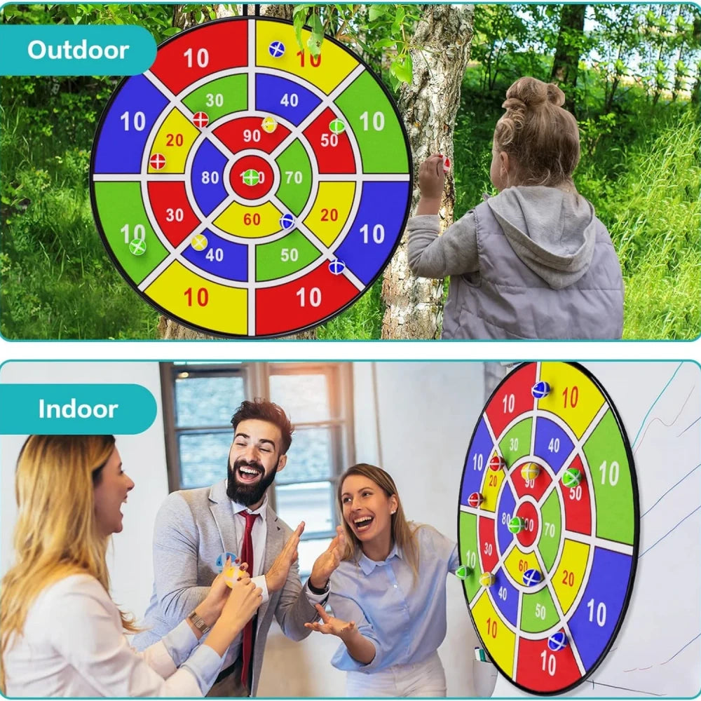 29" KIDS SICKY BALL DART BOARD GAME - INDOOR & OUTDOOR FUN IT'S CONCISE