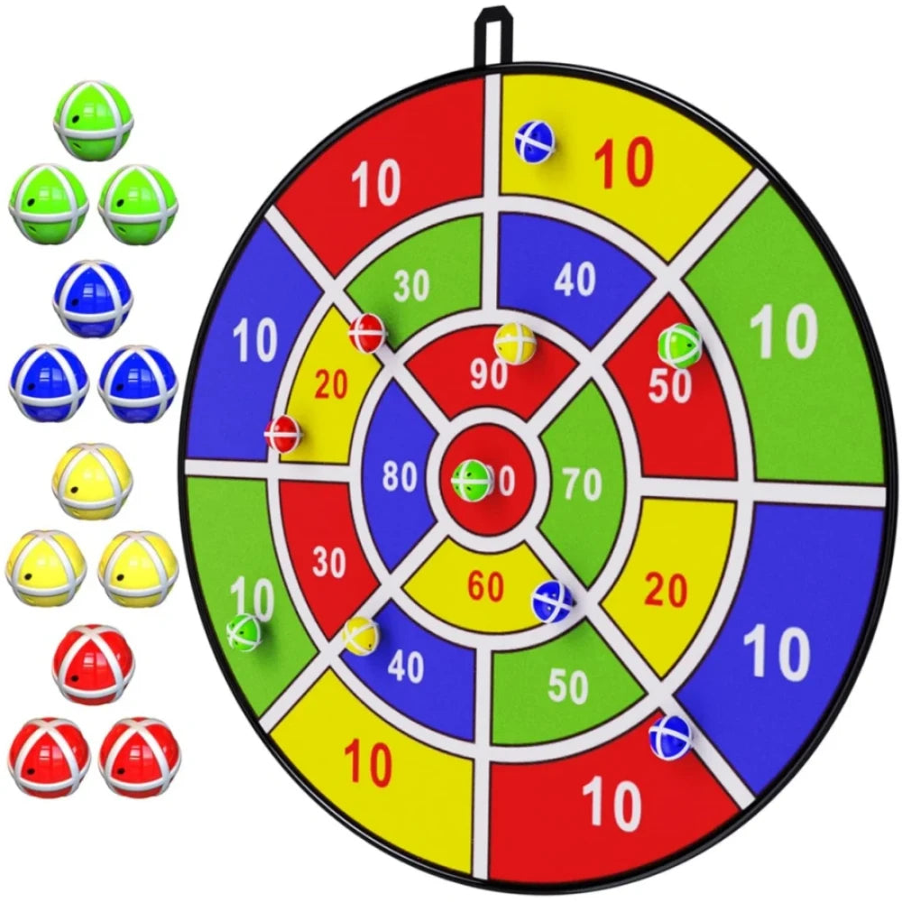 29" KIDS SICKY BALL DART BOARD GAME - INDOOR & OUTDOOR FUN IT'S CONCISE
