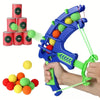 BULLSEYE KIDS ARCHERY SET - ELASTIC BOW & ASOFT SPONGE BALL TARGET FAMILY GAME