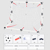 KICK PRO KIDS SOCCER GOAL SET - FOLDABLE NET WITH BALL & PUMP - BACKYARD FUN