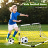 KICK PRO KIDS SOCCER GOAL SET - FOLDABLE NET WITH BALL & PUMP - BACKYARD FUN