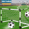 KICK PRO KIDS SOCCER GOAL SET - FOLDABLE NET WITH BALL & PUMP - BACKYARD FUN