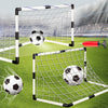 KICK PRO KIDS SOCCER GOAL SET - FOLDABLE NET WITH BALL & PUMP - BACKYARD FUN