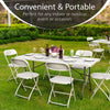 DOUBLE THE TABLE, DOUBLE THE FUN - 2-PACK 6FT  FOLDABLE TABLES