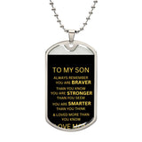 DOG TAG NECKLACE WITH ENGRAVING