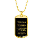DOG TAG NECKLACE WITH ENGRAVING