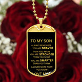 DOG TAG NECKLACE WITH ENGRAVING