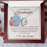 TO MY BEAUTIFUL GRAND DAUGHTER From Grandpa...FORVER LOVE NECKLACE