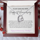TO MY DARLING WIFE   HAPPY 1ST ANNIVERSARY