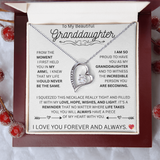 TO MY BEAUTIFUL GRANDDAUGHTER...FOREVER LOVE NECKLACE