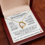 TO MY BEAUTIFUL GRANDDAUGHTER...FOREVER LOVE NECKLACE