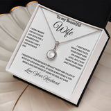 TO BEAUTIFUL WIFE -- EVERLASTING LOVE NECKLACE