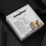 TO MY DAUGHTER ETERNAL NECKLACE....THIS OLD LION
