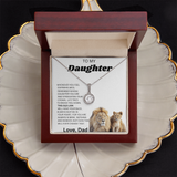 TO MY DAUGHTER ETERNAL NECKLACE....THIS OLD LION