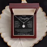 TO MY DAUGHTER  ETERNAL HOPE NECKLACE ....CLOSED MY  EYES