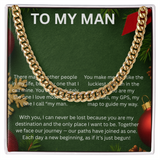 TO MY MAN CHRISTMAS CUBAN CHAIN