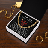 TO MY SON.. GRADUATION  CUBAN CHAIN  .... I LOVE YOU