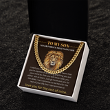 TO MY SON...CUBAN CHAIN  NECKLACE..I LOVE YOU