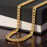 TO MY SON...CUBAN CHAIN  NECKLACE..I LOVE YOU