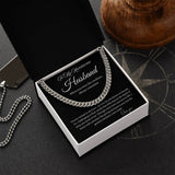 TO MY HANDSOME HUSBAND - MEN CUBAN LINK CHAIN
