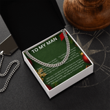 TO MY MAN CHRISTMAS CUBAN CHAIN