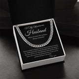 TO MY HANDSOME HUSBAND - MEN CUBAN LINK CHAIN
