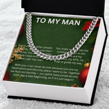 TO MY MAN CHRISTMAS CUBAN CHAIN