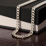 TO MY SON...CUBAN CHAIN  NECKLACE..I LOVE YOU