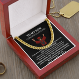 TO MY SON.. GRADUATION  CUBAN CHAIN  .... I LOVE YOU