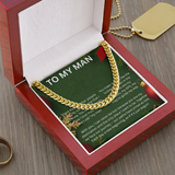 TO MY MAN CHRISTMAS CUBAN CHAIN