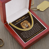 TO MY SON...CUBAN CHAIN  NECKLACE..I LOVE YOU