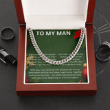 TO MY MAN CHRISTMAS CUBAN CHAIN