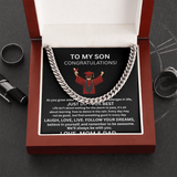TO MY SON.. GRADUATION  CUBAN CHAIN  .... I LOVE YOU