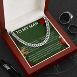 TO MY MAN CHRISTMAS CUBAN CHAIN