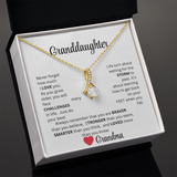 GRANDDAUGHTER, from grandma...ALLURING BEAUTY NECKLACE