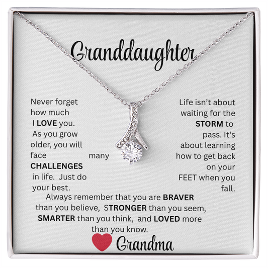 GRANDDAUGHTER, from grandma...ALLURING BEAUTY NECKLACE