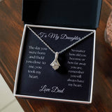 TO MY DAUGHTER from Dad - Alluring Beautiful Necklace   HELD YOU CLOSE
