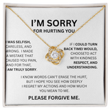 IM SORRY  LOVE KNOT NECKLACE...I WAS SELFISH