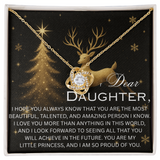 DEAR DAUGHTER CHRISTMAS LOVE KNOT NECKLACE