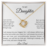 TO DAUGHTER LOVE KNOT NECKLACE ... Not the Dad