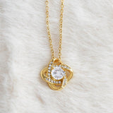 TO MY MOTHER IN LAW  .RAISING YOUR DAUGHTER  LOVE KNOT NECKLACE