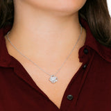 TO MY DAUGHTER LOVE KNOT NECKLACE ...CLOSED MY EYES