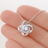 TO MY DAUGHTER LOVE KNOT NECKLACE..From Dad...NO MATTER