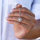 TO MY DAUGHTER LOVE KNOT NECKLACE ...CLOSED MY EYES