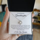 MY BEAUTIFUL GRAND DAUGHTER,,, From Grandpa....LOVE KNOT NECKLACE ..
