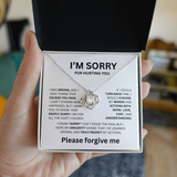 I'M SORRY LOVE NOT NECKLACE  ...I WAS WRONG