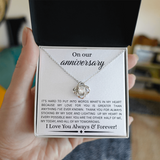 ON  OUR ANNIVERSARY....LOVE KNOT