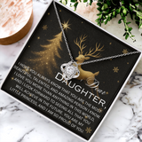 DEAR DAUGHTER CHRISTMAS LOVE KNOT NECKLACE