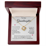 TO OUR GRAND DAUGHTER....LOVE KNOT NECKLACE