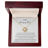 TO MY AMAZING MOM  LOVE KNOT NECKLACE